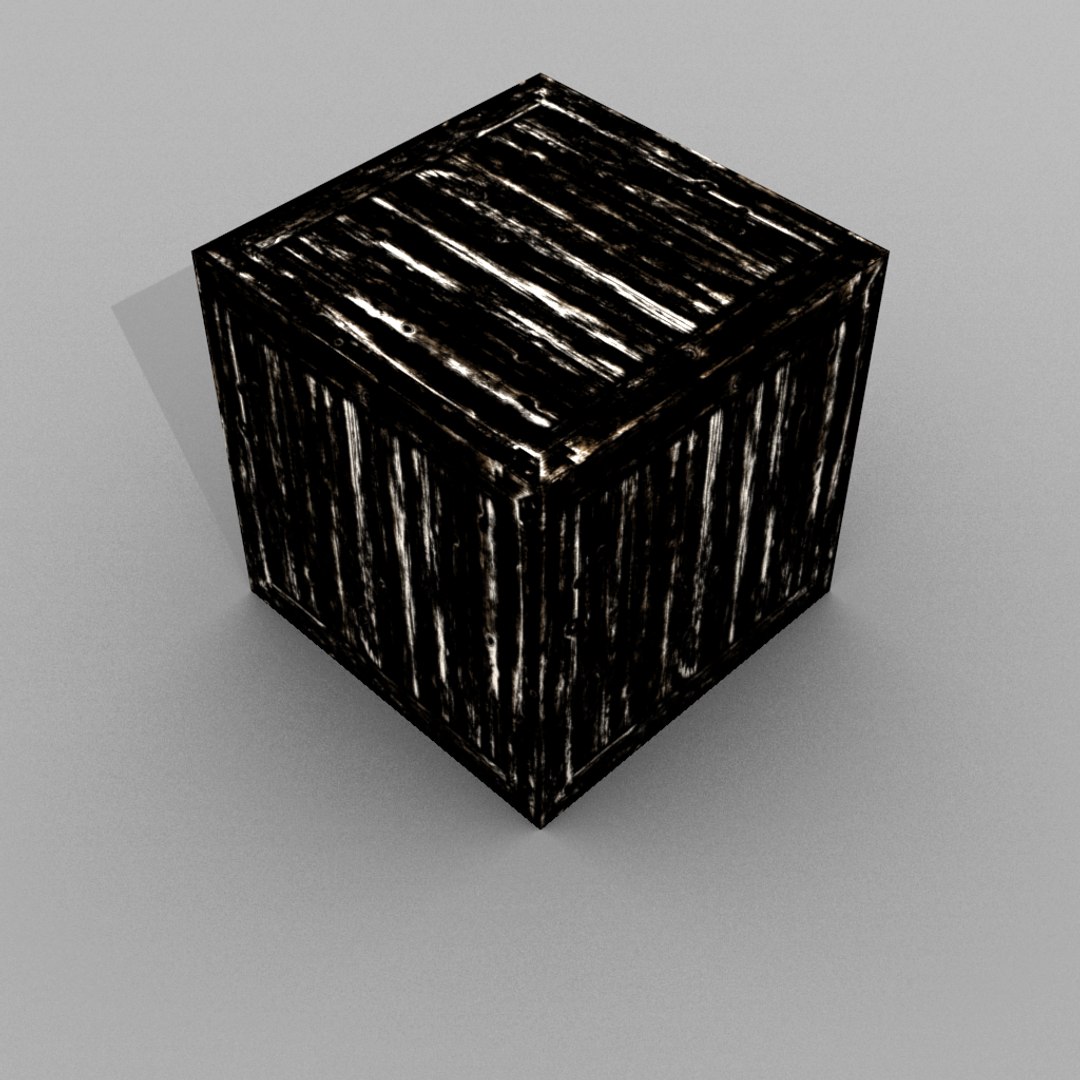 Medieval Wooden Box 3d Model