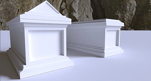 3D medieval tomb