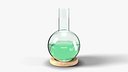 Round Bottom Boiling Flask 500 ml with Cork Ring - Laboratory Glassware