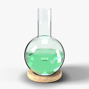 Round Bottom Boiling Flask 500 ml with Cork Ring - Laboratory Glassware
