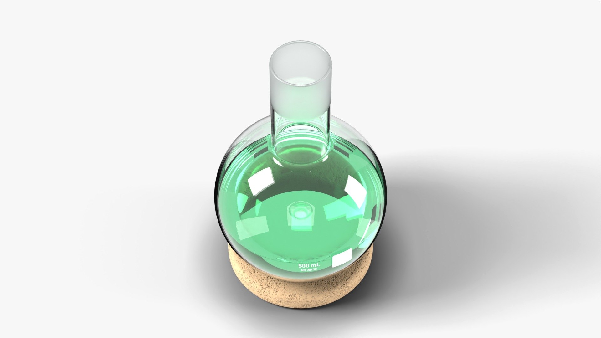 3D Round Bottom Boiling Flask 500 ml with Cork Ring - Laboratory Glassware model https://p.turbosquid.com/ts-thumb/wu/74IxLH/wt/shot3/jpg/1792242409/1920x1080/fit_q87/3e492cb68f43b0cb7598f518434e40dd1fdc4d69/shot3.jpg