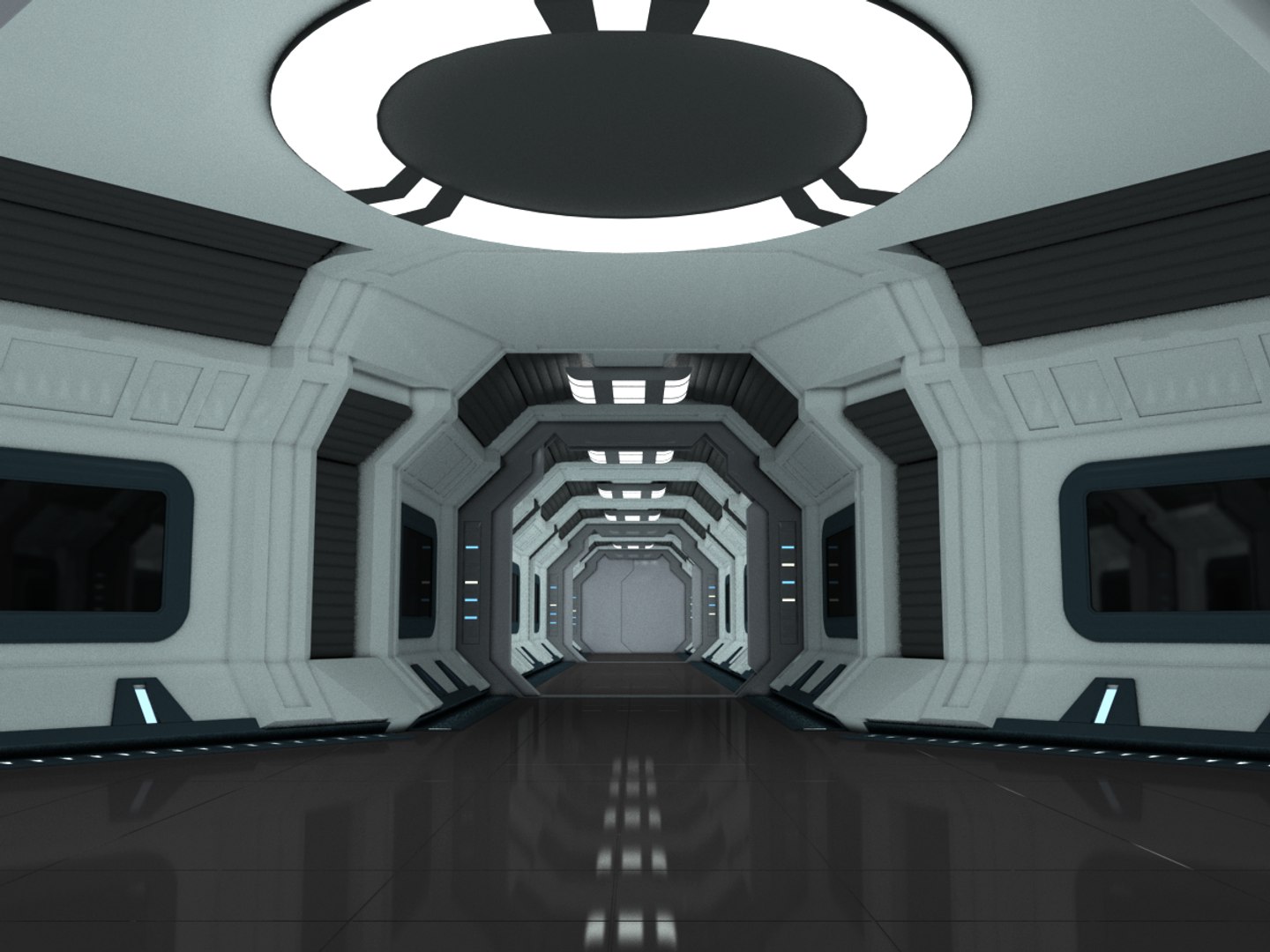 3D Spaceship Interior Modular Model - TurboSquid 1369531