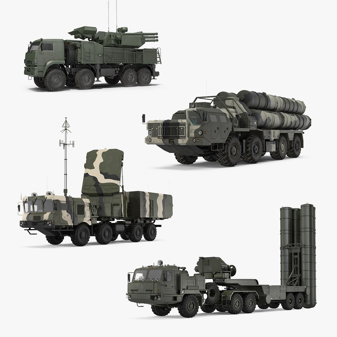 Russian Missile Systems Collection 3D model preview