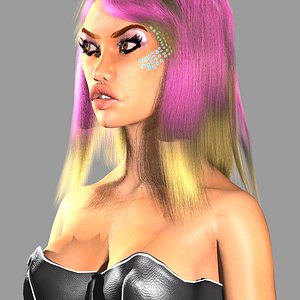 Girl "Lola "V2.0 with wet Skin ,Water simulation,Outfit