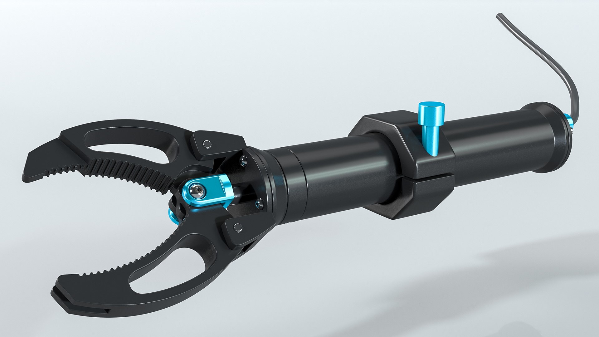 Newton Subsea Gripper Rigged 3D model preview