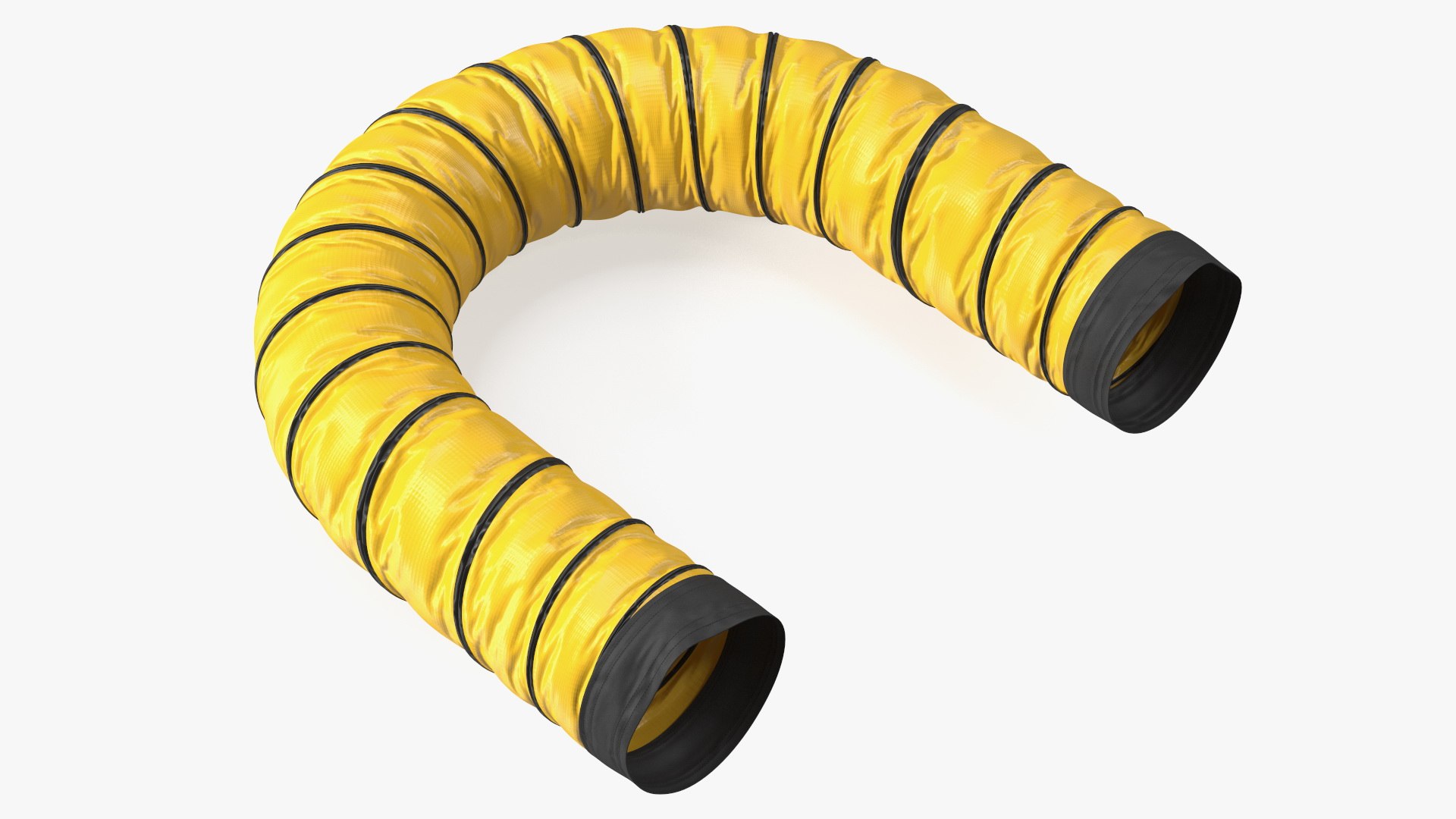 3D Coated Fabric Ventilation Duct Hose Model - TurboSquid 1848941, image size:1920x1080