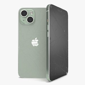 Green IPhone 15 Plus Damaged