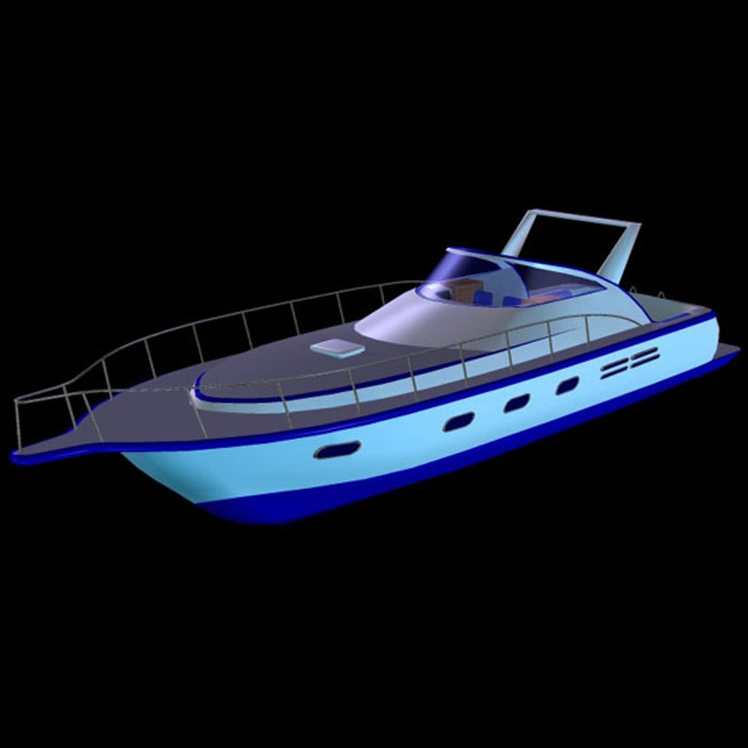 3d Motorboat Model