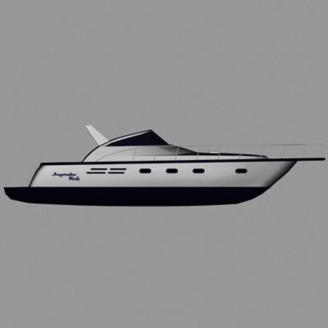 3d Motorboat Model