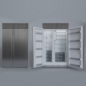 SUBZERO BI 48SIDS Refrigerator Freezer With Interior