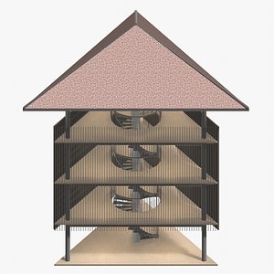 Tropical pavilion 26A44 3D