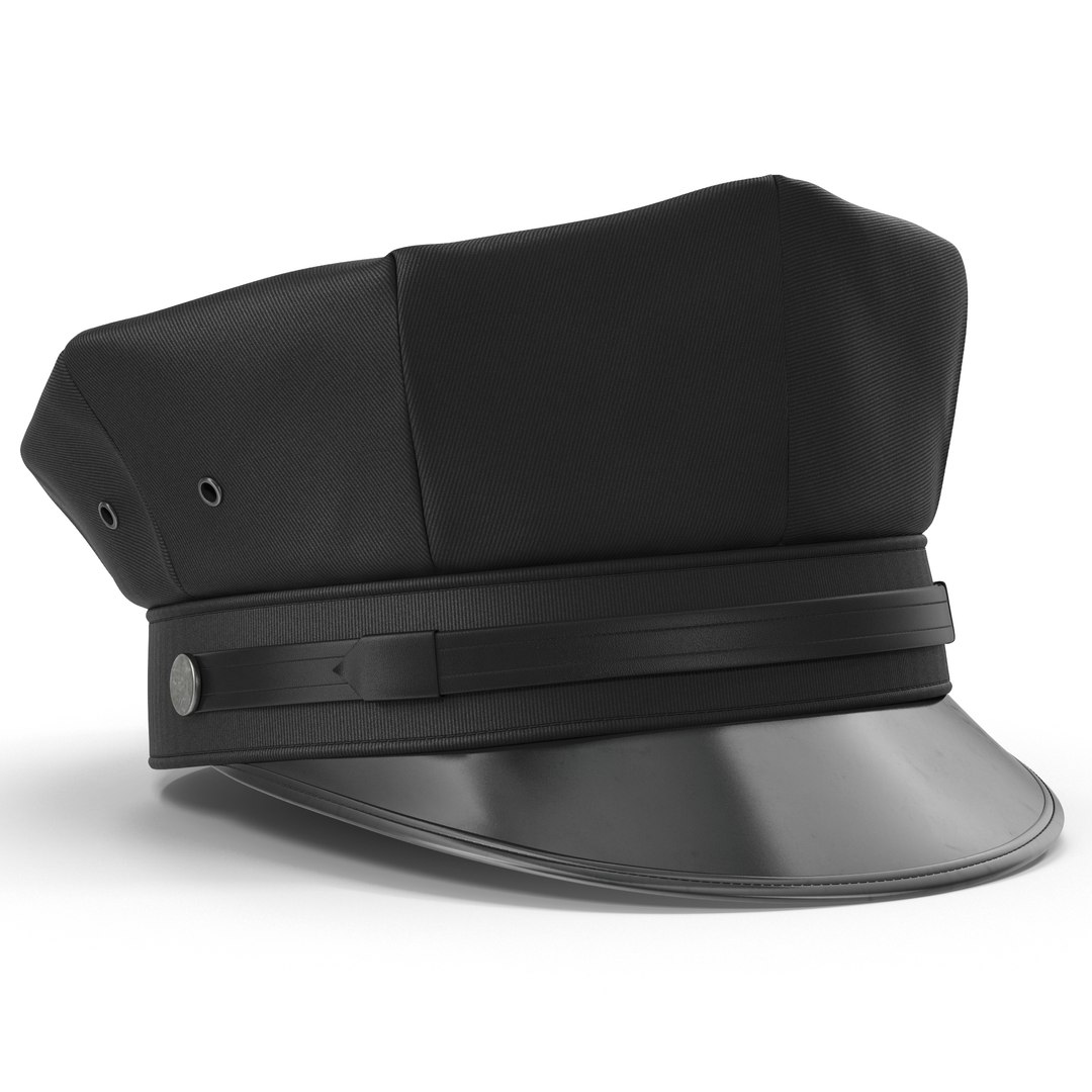Police Hat 2 3D model preview
