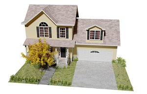 3D cartoon house