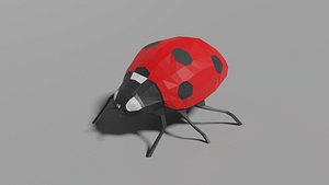 Low-poly Ladybug 3D model