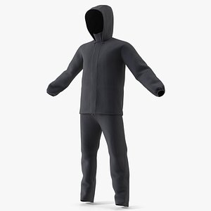 Full-Body Fabric Suit with Hood