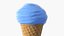 Fluffy Cotton Candy in Waffle Cone