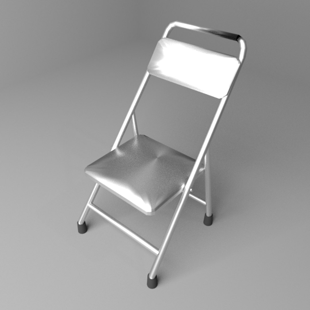 Metal folding chair 3D TurboSquid 1551964