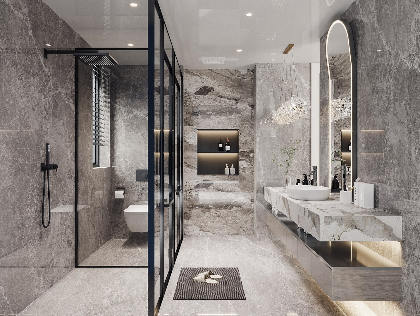 Modern Bathroom 3D - TurboSquid 2072174