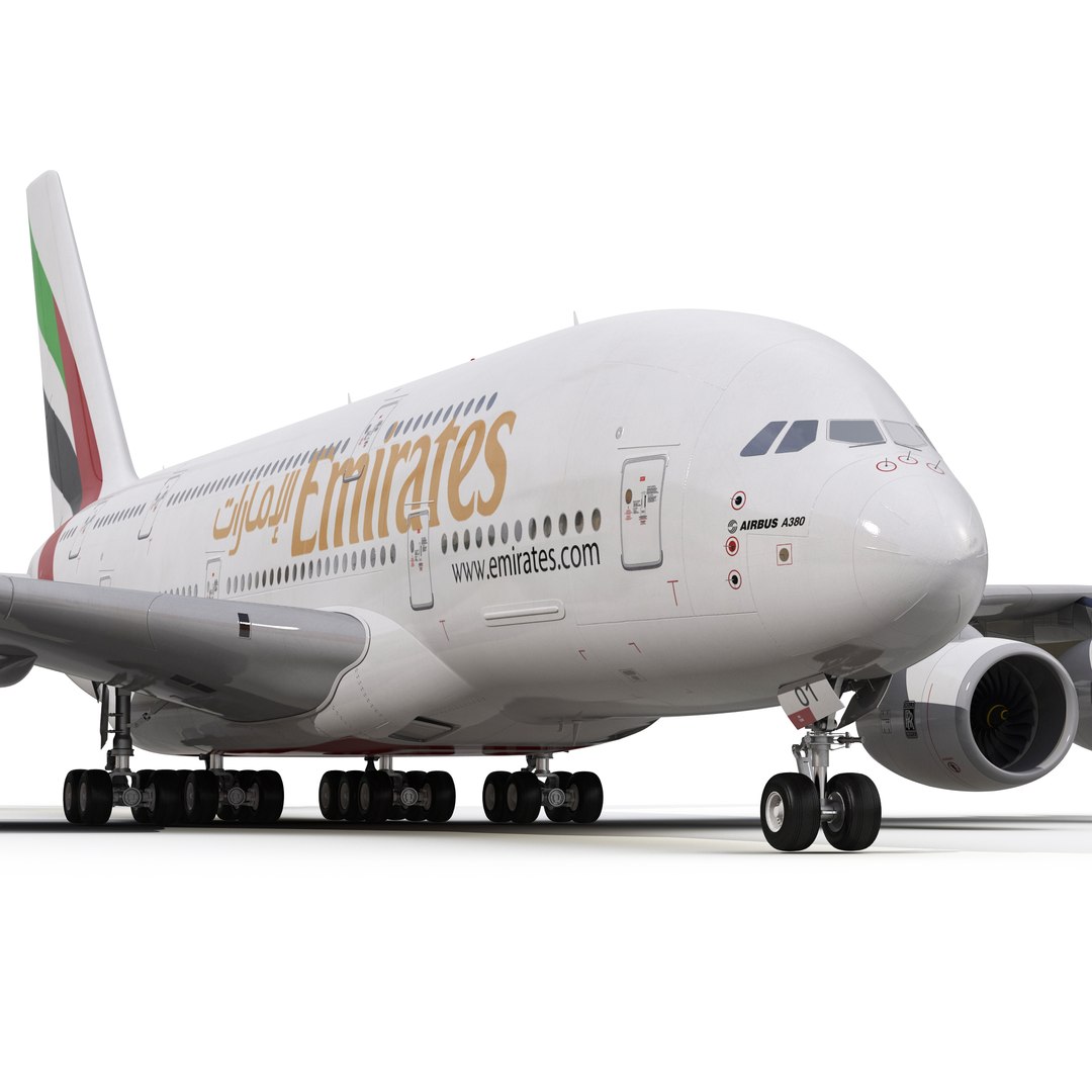 3d Airbus A380-800 Emirates 3d Airbus A380-800 Emirates