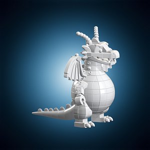 3D Dragonite LEGO Model 3D Print Model