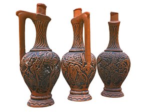 magic bottle old wine 3D model