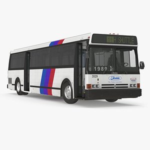 3d model flxible metro d bus