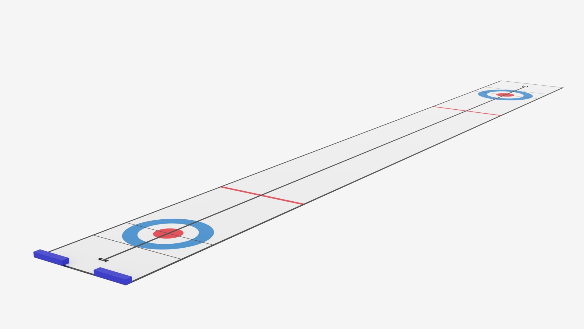 3D Cartoon Curling Rink 1 Line - TurboSquid 1836496