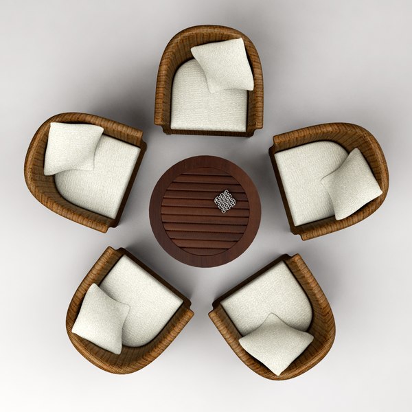 3ds coffee shop sofa chair