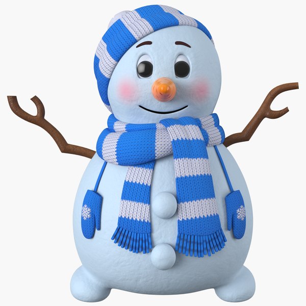 snowman snow cartoon model