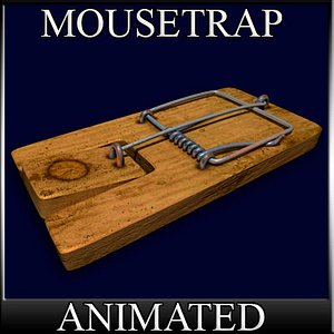 gameready mousetrap 3d model