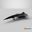 3D Rigged Lockheed SR-72 Hypersonic Unmanned Plane PBR model
