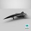 3D Rigged Lockheed SR-72 Hypersonic Unmanned Plane PBR model