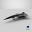 3D Rigged Lockheed SR-72 Hypersonic Unmanned Plane PBR model