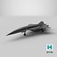 3D Rigged Lockheed SR-72 Hypersonic Unmanned Plane PBR model