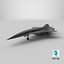 3D Rigged Lockheed SR-72 Hypersonic Unmanned Plane PBR model