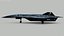 3D Rigged Lockheed SR-72 Hypersonic Unmanned Plane PBR model
