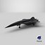 3D Rigged Lockheed SR-72 Hypersonic Unmanned Plane PBR model