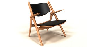 realistic ch28 armchair 3d model