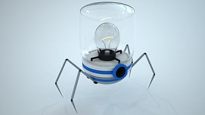 3d model mechanical spider
