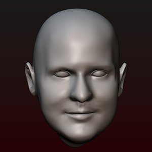 Male head 26 3D model