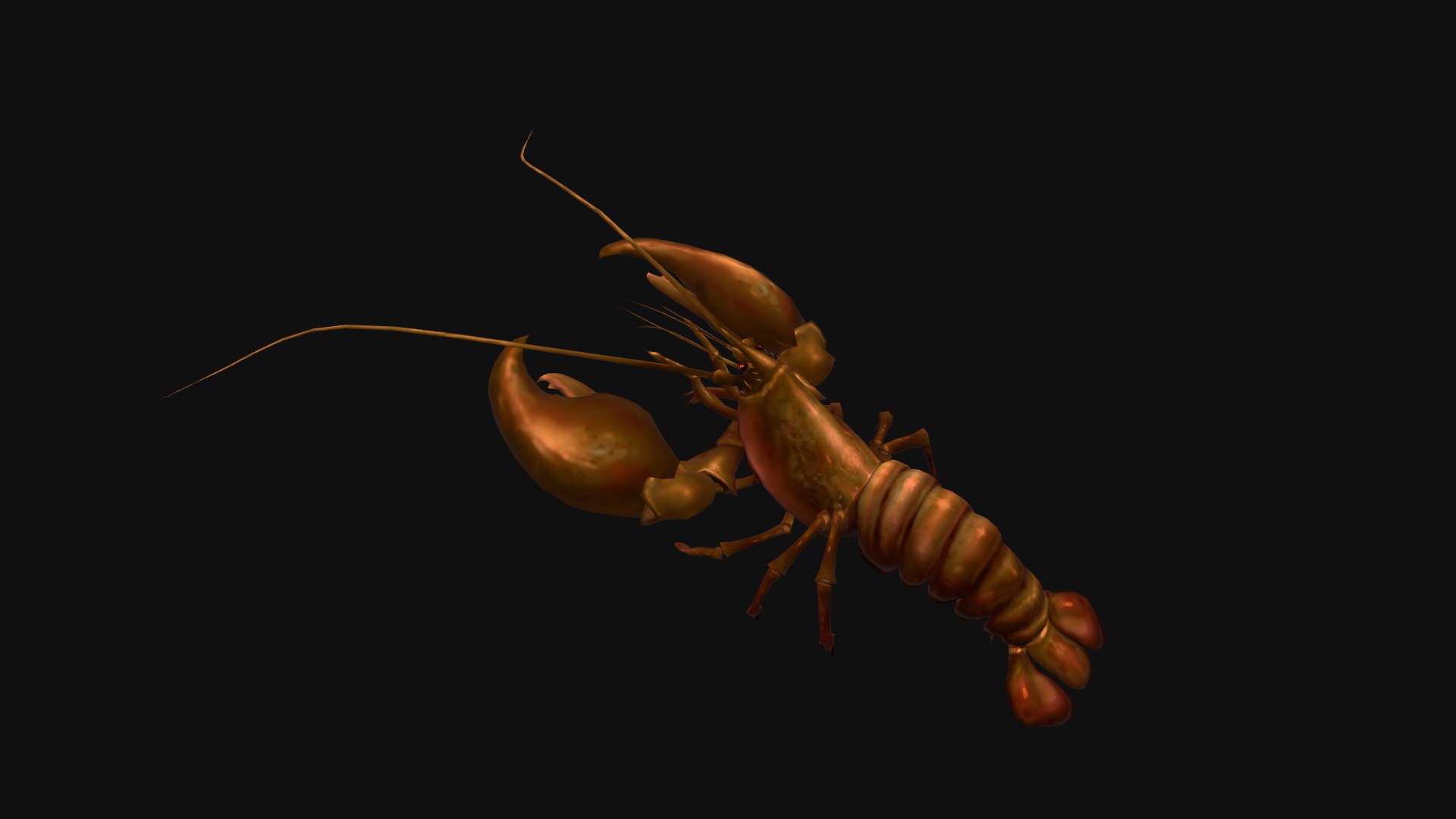 3D Model Animated Crayfish - TurboSquid 2216436