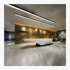 reception desk 3D model