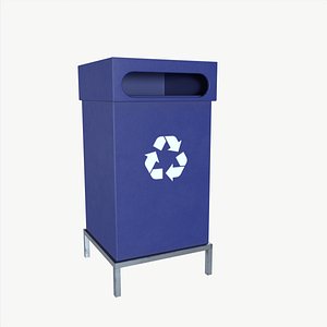 3D model Industrial Waste Bin