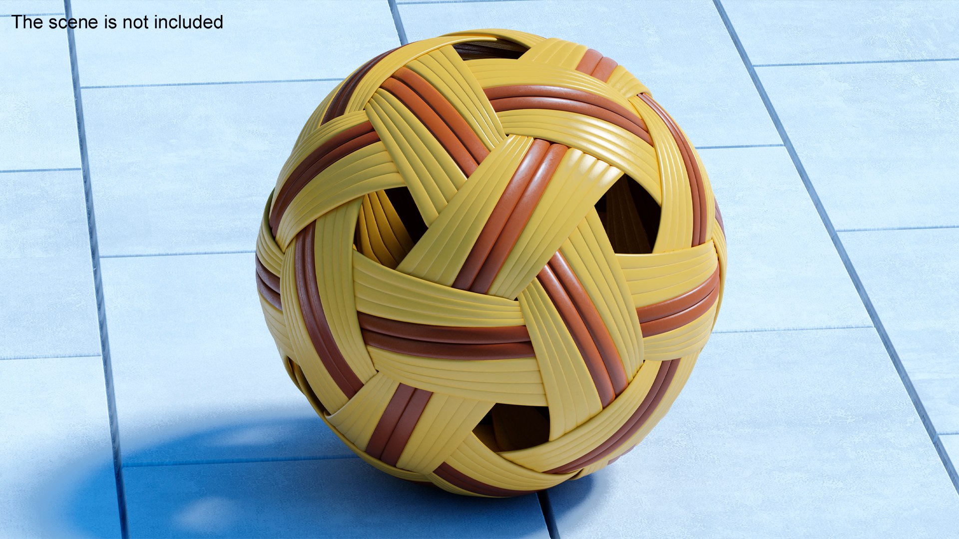 3D Model Sepak Takraw Sport Kick Rattan Ball - TurboSquid 2110897