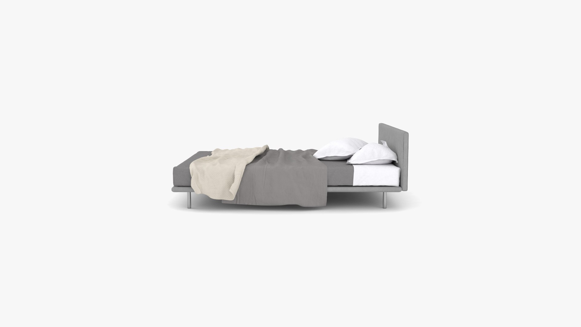 3D Zanotta Milano Bed - TurboSquid 2171690