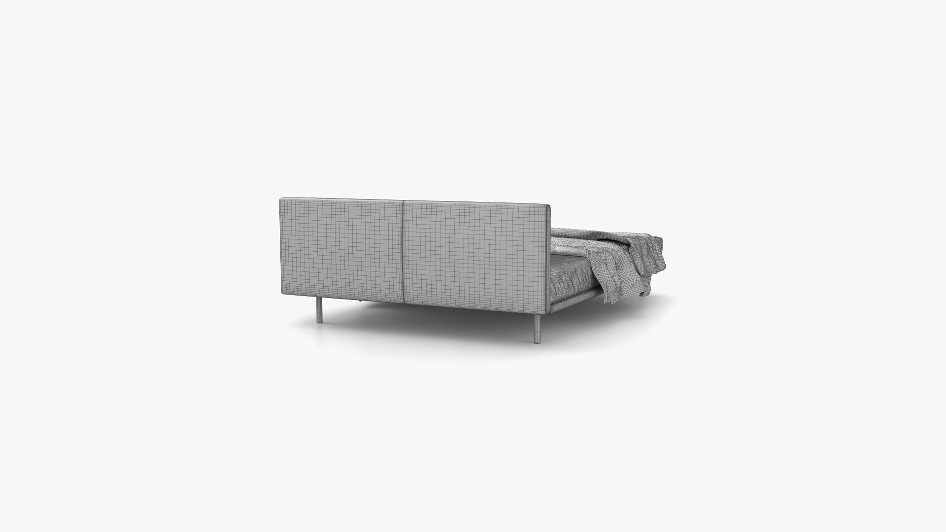 3D Zanotta Milano Bed - TurboSquid 2171690