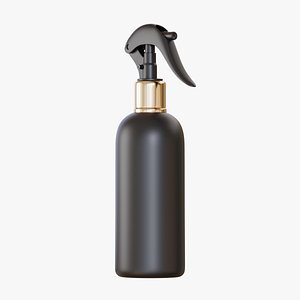 3D Black Spray Bottle 01