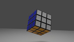 rubiks cube 3x3 3D model