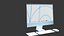 Apple iMac 24-inch 2021 blue set 3d model