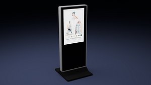 Digital Signage Kiosk 3D model
